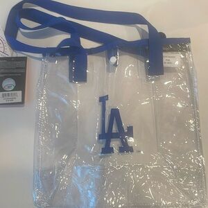 Los Angeles Dodgers Clear Stadium Tote MLB Bag Purse Game Day Field